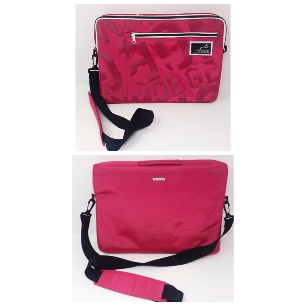 Golla NWOT Pink Padded Messenger Laptop Crossbody
